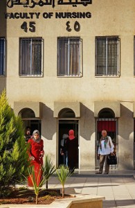 Dr. Susan LaRocco at the University of Jordan. // COURTESY PHOTO